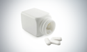 A bottle of calcium pills