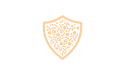 ícone de escudo de pêssego