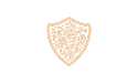 ícone de escudo de pêssego