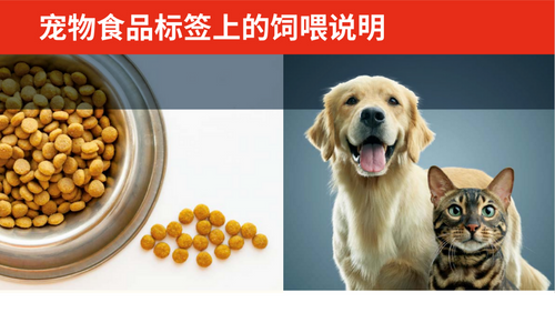 宠物食品标签上的饲喂说明