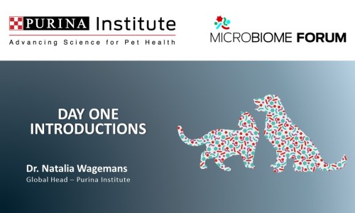 Purina Institute Microbiome Forum - Day 1 introduction by Dr. Natalia Wagemans